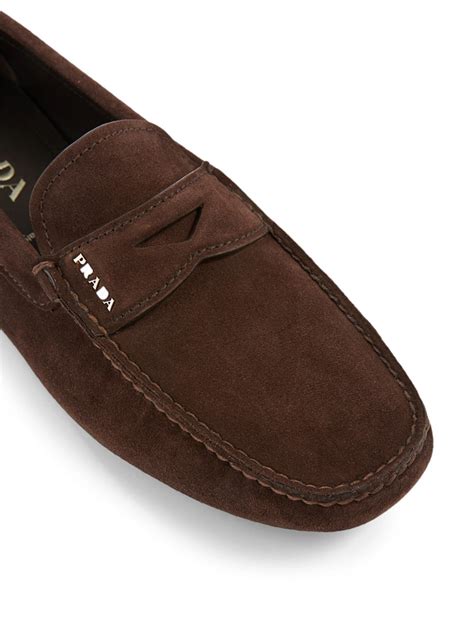 mens prada suede drivers|Prada shoes for men.